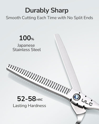 Hair Thinning Scissors Professional Barber’s Texturizing Teeth Shears for Hairdressing, Salon and Home Use Thinning Shears for Hair Cutting, Made of Japanese Stainless Steel, 6.5 inch