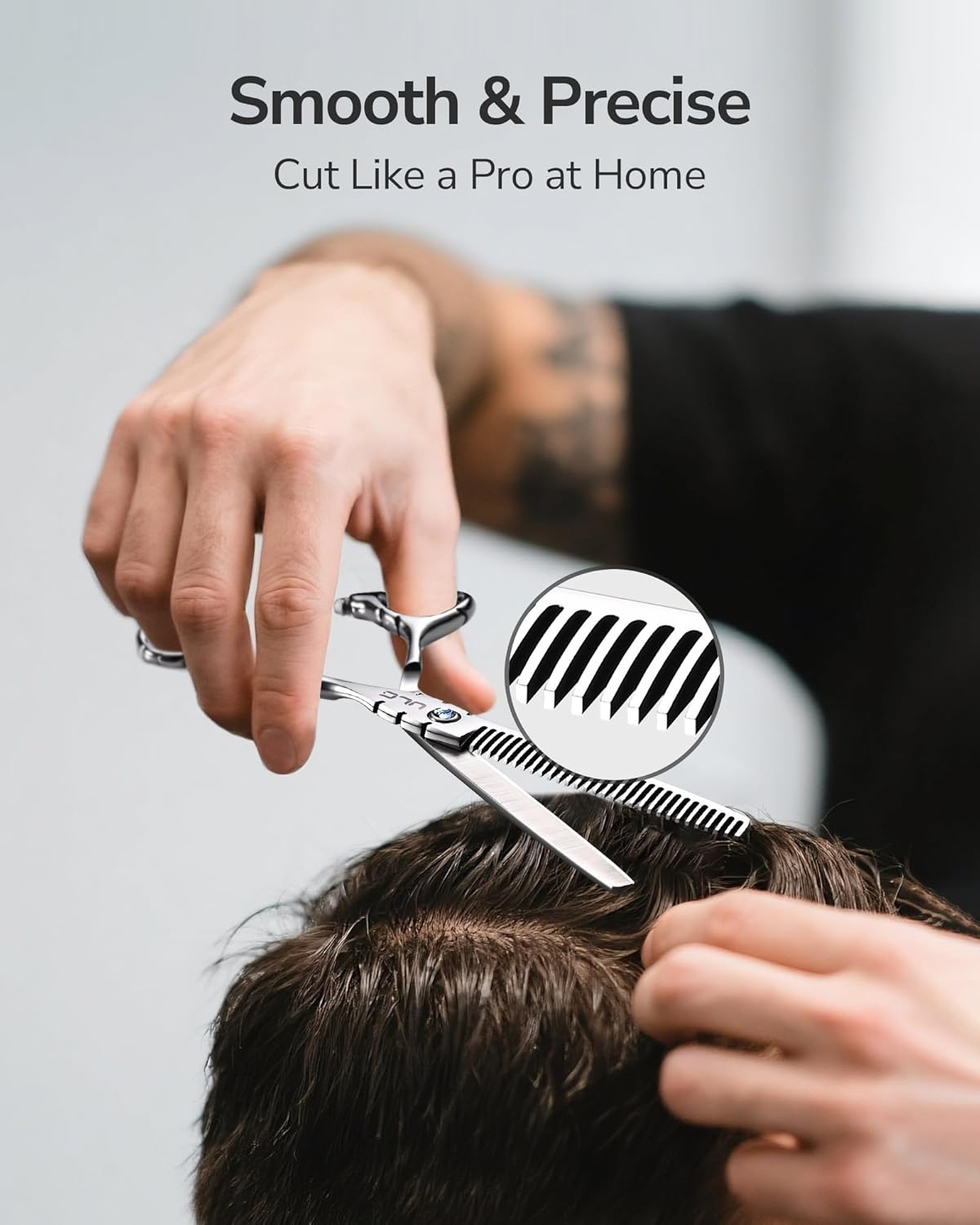 Hair Thinning Scissors Professional Barber’s Texturizing Teeth Shears for Hairdressing, Salon and Home Use Thinning Shears for Hair Cutting, Made of Japanese Stainless Steel, 6.5 inch