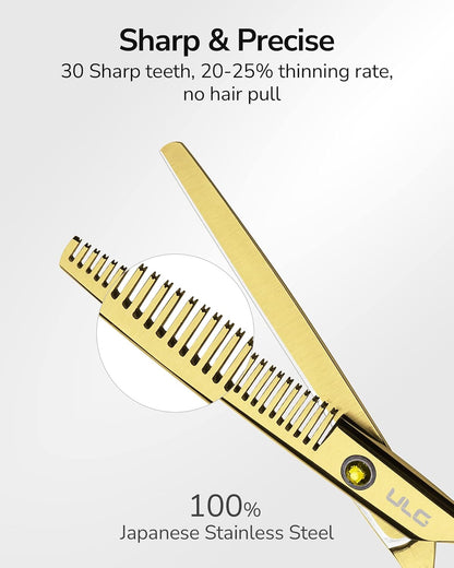 Hair Thinning Scissors Professional Barber’s Texturizing Teeth Shears for Hairdressing, Salon and Home Use Thinning Shears for Hair Cutting, Made of Japanese Stainless Steel, 6.5 inch