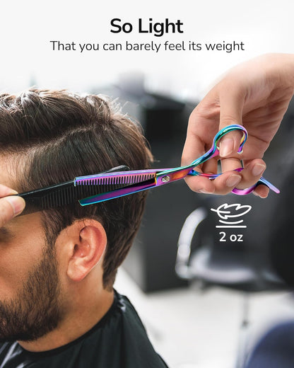 Hair Thinning Scissors Professional Barber’s Texturizing Teeth Shears for Hairdressing, Salon and Home Use Thinning Shears for Hair Cutting, Made of Japanese Stainless Steel, 6.5 inch