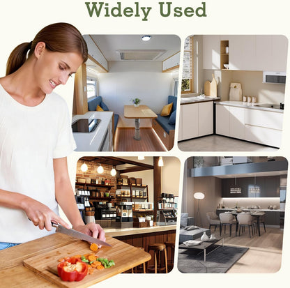 2-in-1 Knife Block & Utensil Holder, Countertop Organizer | Drainage Base | Space Saving | Kitchen Storage | Knives & Forks & Chopsticks (Green)
