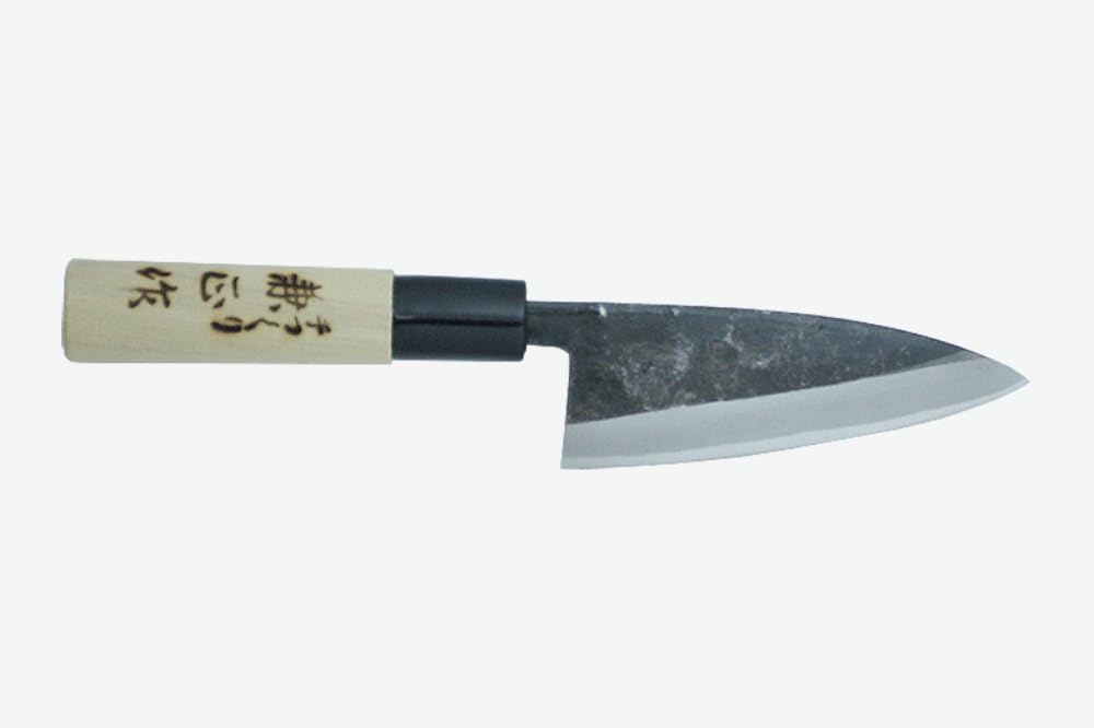 Kanetsune Usu-Deba 90mm With Plastic Bolster Magnolia wood handle,"Kuro-Uchi" finished KC-551