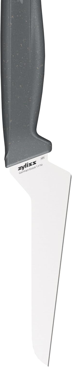 Offset Santoku Knife – Sharp German Stainless Steel Blade – Sustainable Wheat Straw Handle – Precision Kitchen & Vegetable Knife – Dishwasher Safe – 3.9 inches