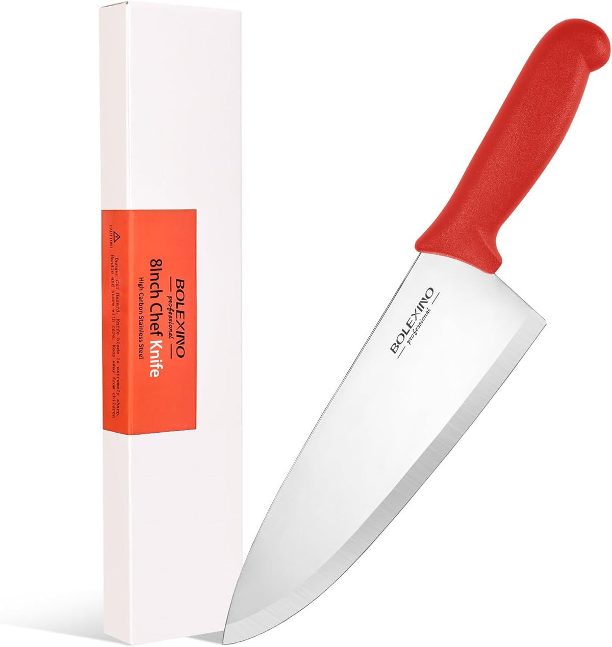 8" Chef Knife, Professional Kitchen Knife with Grip | High-carbon stainless steel,Ultra-sharp wide blade,Ergonomic non-slip handle,Versatile for meat & veg,Ideal for home & chefs.