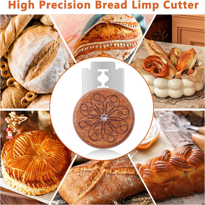 UFO Bread Lame Cutter for Sourdough Bread Scorer Tool,Circle | Slashing Tool for Homemade Sourdough Bread Cutting Knife for Artisan Bread and Baguette Makers,5 Blades and Storage Cover