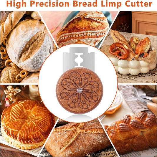 UFO Bread Lame Cutter for Sourdough Bread Scorer Tool,Circle | Slashing Tool for Homemade Sourdough Bread Cutting Knife for Artisan Bread and Baguette Makers,5 Blades and Storage Cover