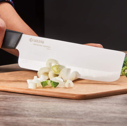 Revolution Ceramic Nakiri/Chef’s Knife – Large Blade for Chopping
