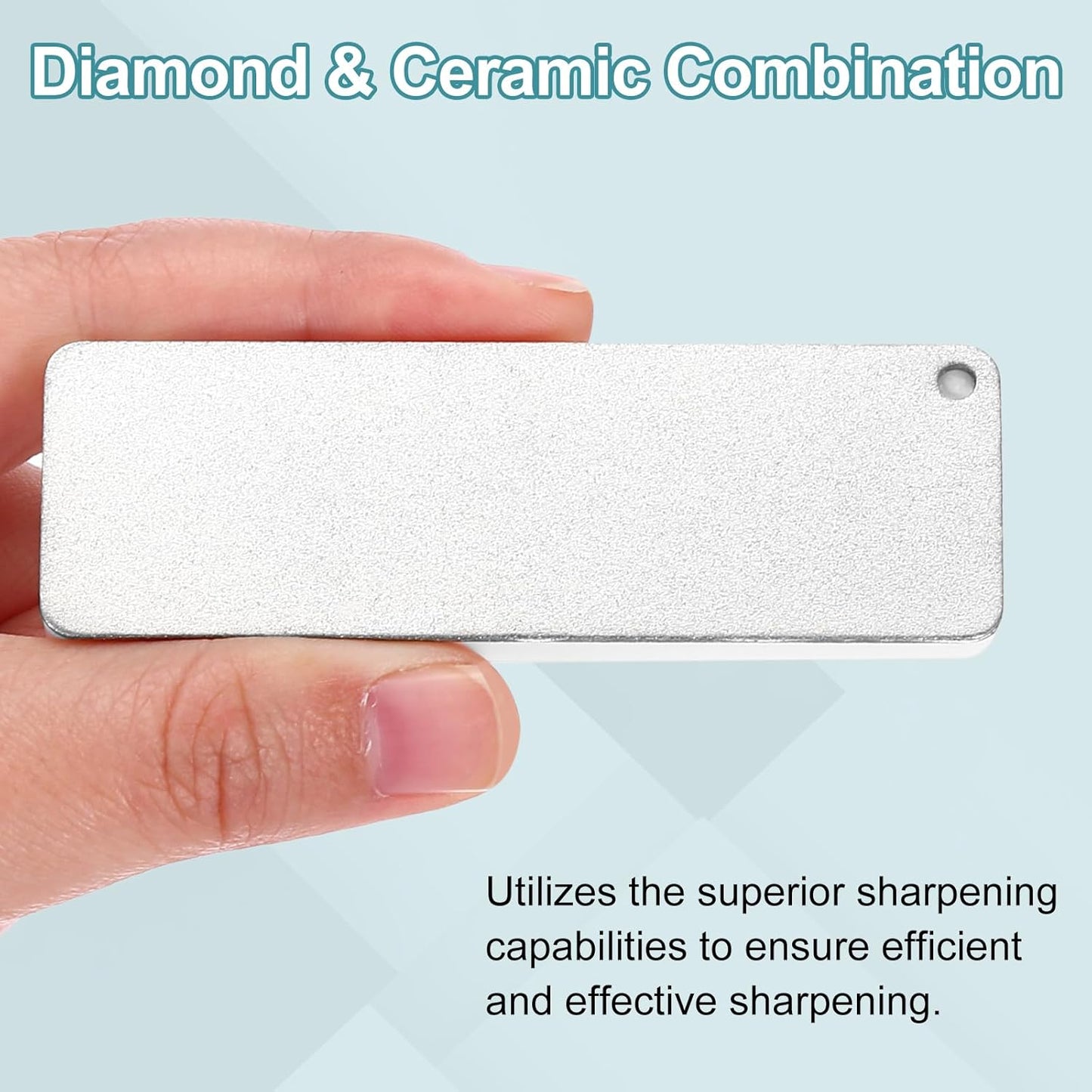 Knife Sharpening Stone Whetstone 2 Side Grit 400/1000 Ceramic Diamond Sharpener Double Sided Portable Hand Sharpen Tools for Knives Scissors