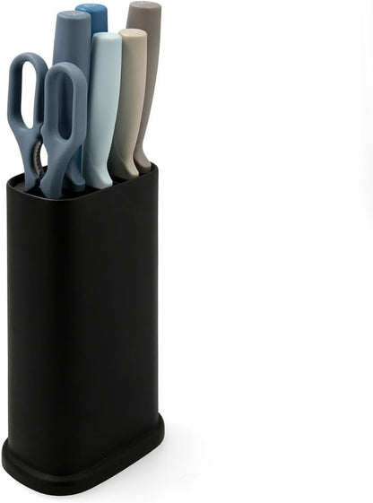 Ozon Tacoma With Knives And Scissors 21x13x8cm Stainless Steel | Black, Stainless steel, rectangular shape, 21x13x8cm