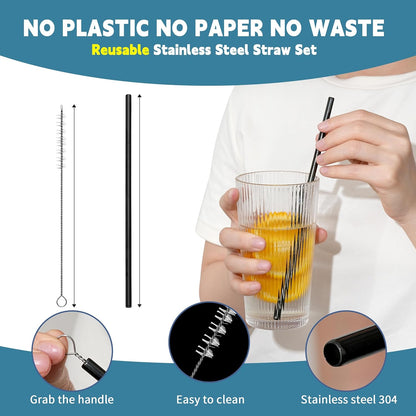 Portable Stainless Steel Flatware Set, Travel Camping Cutlery Set, Portable Utensil Travel Silverware Dinnerware Set with a Waterproof Case (Rainbow)