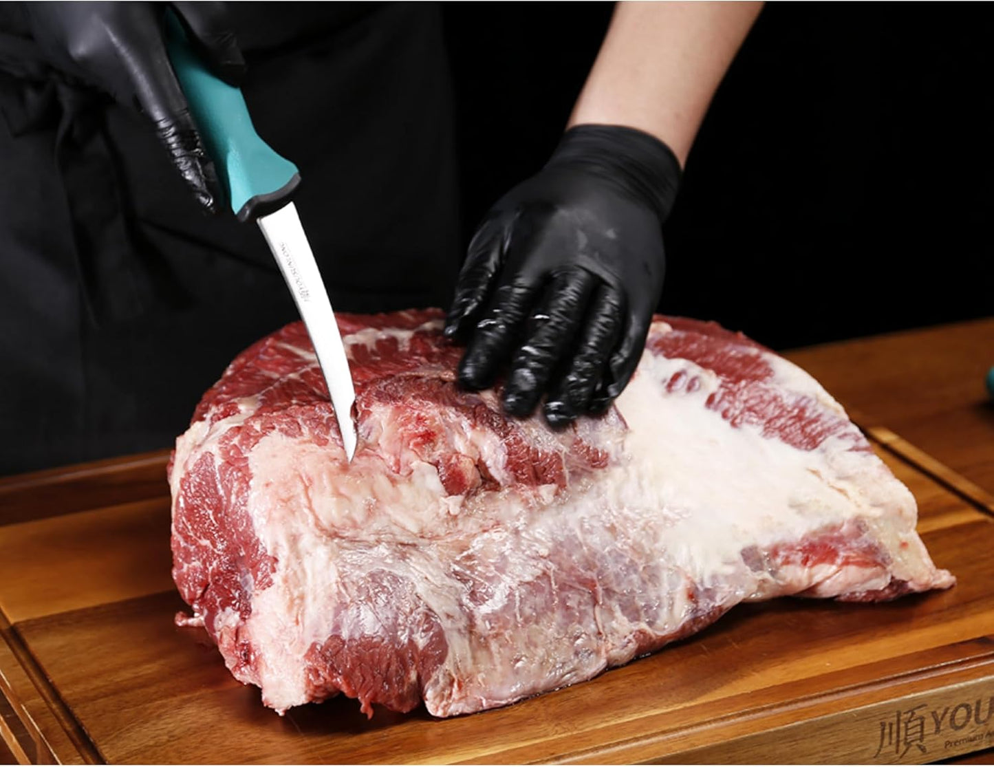 Curved Boning Knife 6"(152mm) - High-carbon molybdenum steel blade - Butcher's Kitchen Boning Knife - Ergonomic & non-slip handle