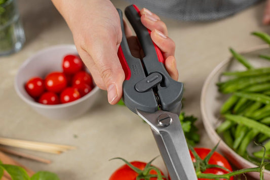Pro Kitchen Shears | Micro-Serrated Blades, Quick Release Spring, Self-Sharpening Blade