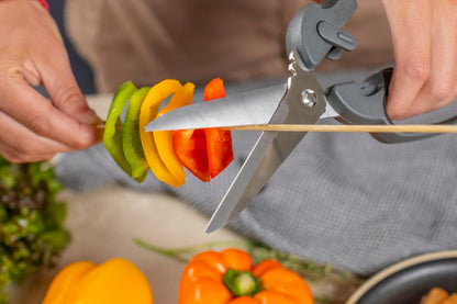 Pro Kitchen Shears | Micro-Serrated Blades, Quick Release Spring, Self-Sharpening Blade
