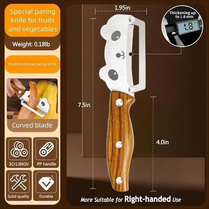 Vegetable Peeler Ergonomic Handle stainless steel Blade for Potato | Thickened Sharp Stainless Blade,Non-Slip Handle,Built-in Bottle Opener,Apple Pumpkin Peelers for Kitchen,Dishwasher Safe
