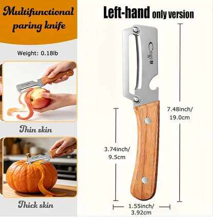 Vegetable Peeler Ergonomic Handle stainless steel Blade for Potato | Thickened Sharp Stainless Blade,Non-Slip Handle,Built-in Bottle Opener,Apple Pumpkin Peelers for Kitchen,Dishwasher Safe