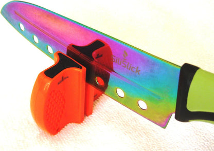 Portable Knife Sharpener - Professional Grade Sharpening Tool with Tungsten and Ceramic Rods