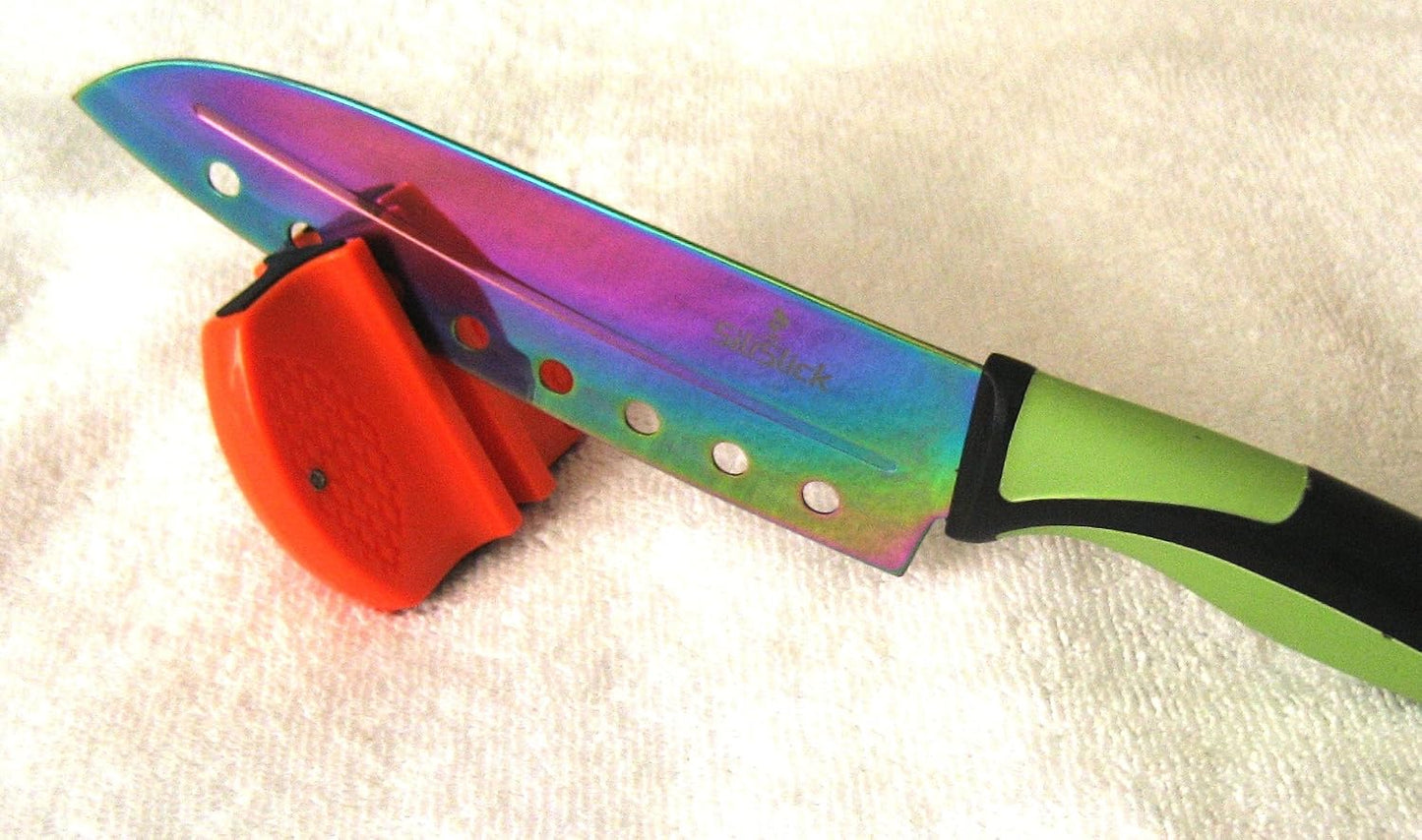 Portable Knife Sharpener - Professional Grade Sharpening Tool with Tungsten and Ceramic Rods