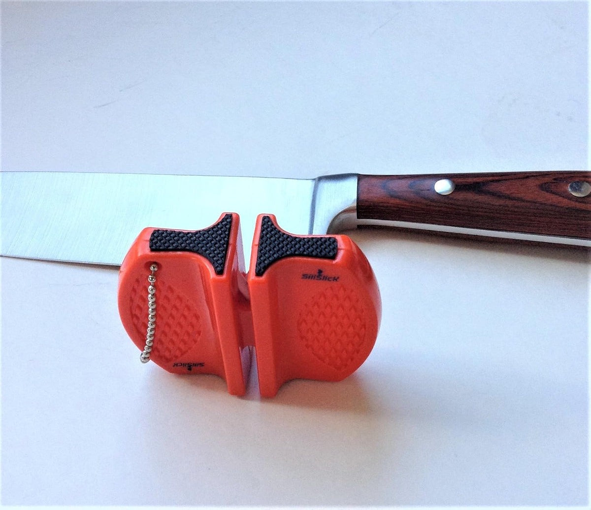 Portable Knife Sharpener - Professional Grade Sharpening Tool with Tungsten and Ceramic Rods