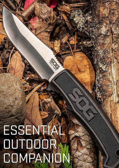 Survival Knife with Sheath - Field Knife Fixed Blade Knives 4 Inch Tactical Knife and Bushcraft Knife w/Full Tang Hunting Knife Blade (FK1001-CP)