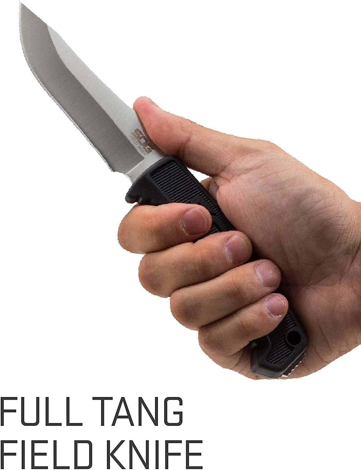 Survival Knife with Sheath - Field Knife Fixed Blade Knives 4 Inch Tactical Knife and Bushcraft Knife w/Full Tang Hunting Knife Blade (FK1001-CP)