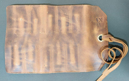 Leather Tool Roll Up Pouch - Leather Tool Wrench Roll/Chisel Bag