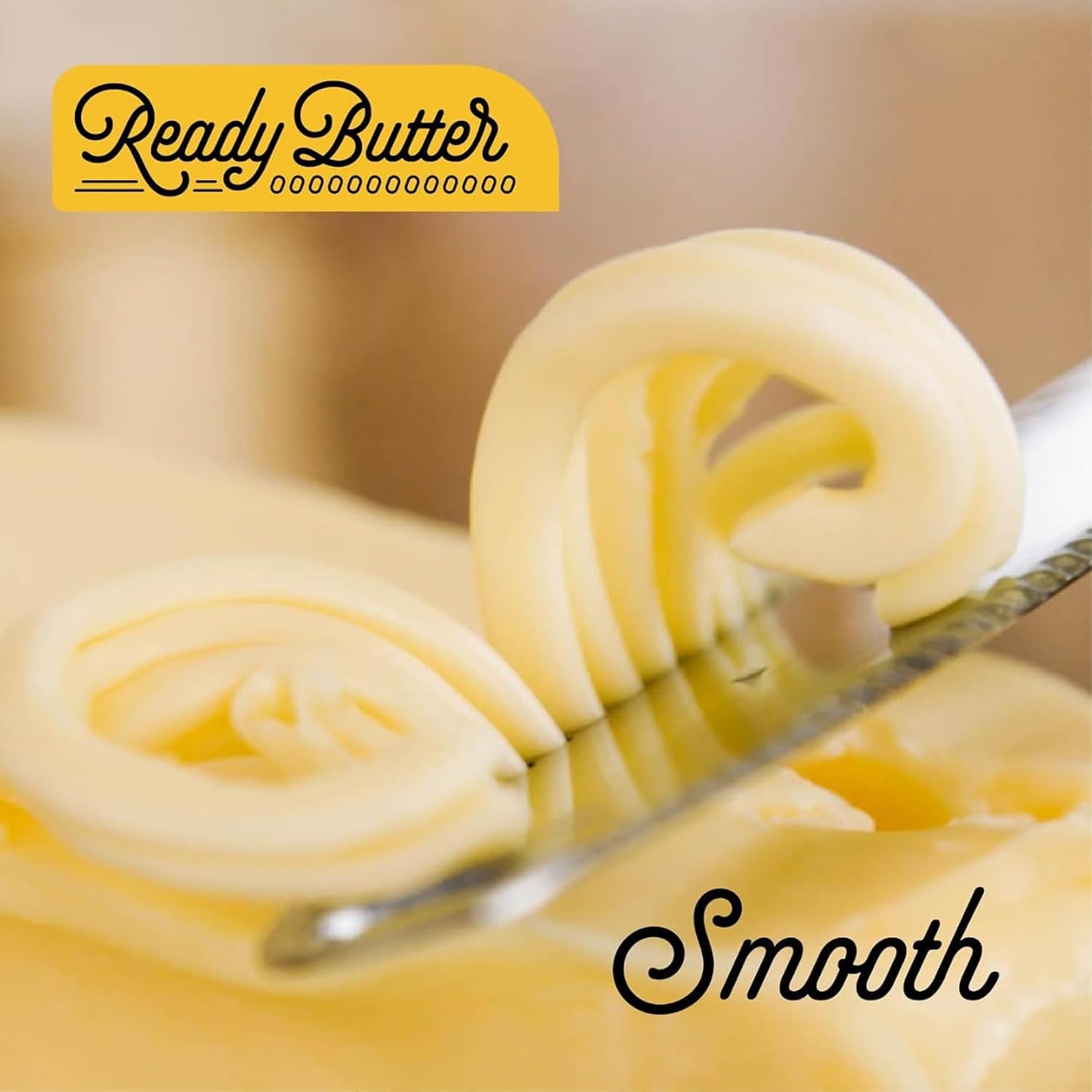 Ready Butter 3-in-1 18/10 Stainless Steel Butter Knife | 6-inch handle, serrated edge, grate and curl, spreads cold butter, dishwasher safe, rustproof, for home and restaurant