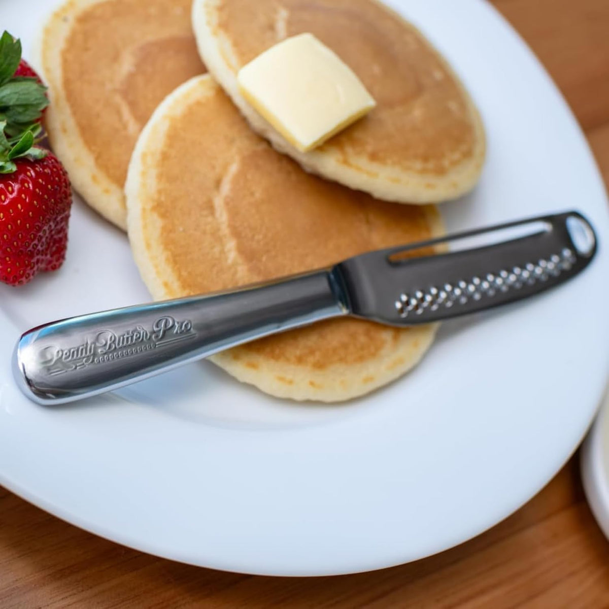 Ready Butter 3-in-1 18/10 Stainless Steel Butter Knife | 6-inch handle, serrated edge, grate and curl, spreads cold butter, dishwasher safe, rustproof, for home and restaurant