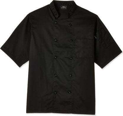 Men's Short Sleeve Unisex Classic Chef Coat