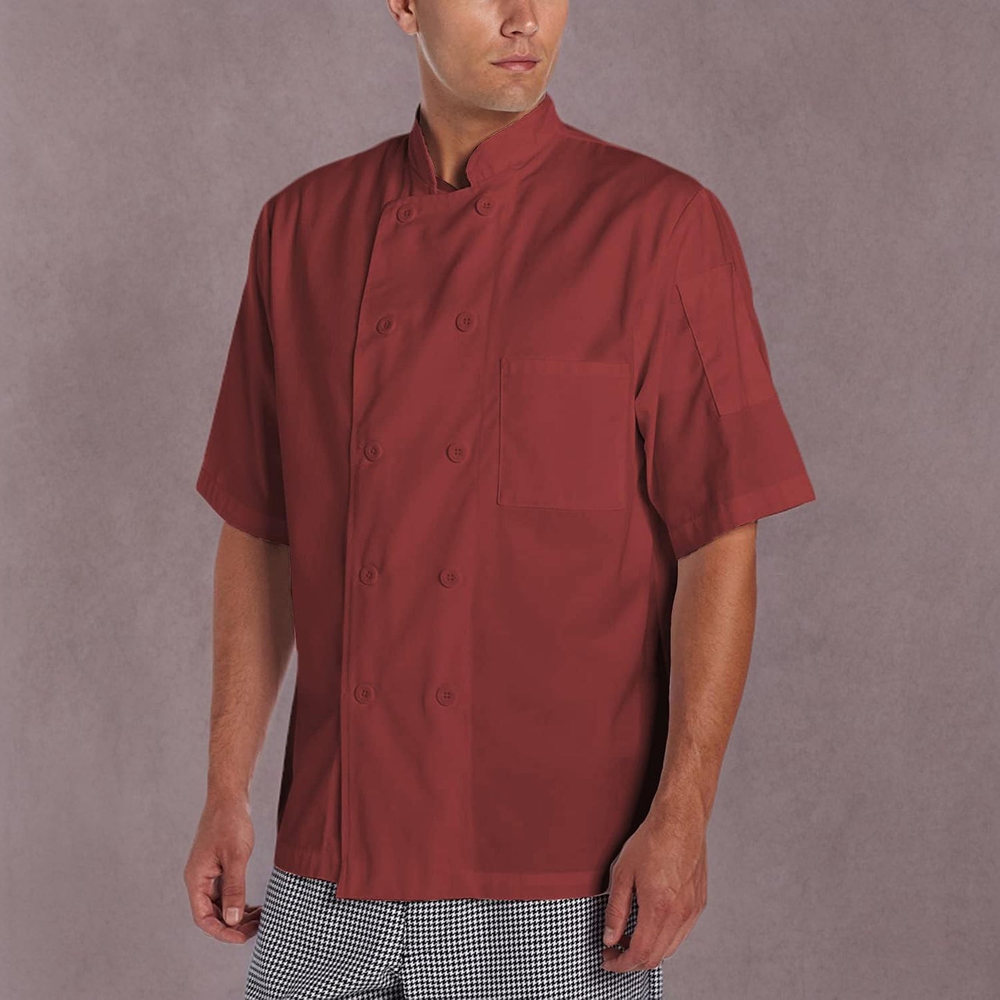 Men's Short Sleeve Unisex Classic Chef Coat