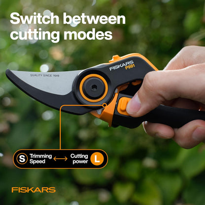 Bypass Pruning Shears, Branch Cutter with 5/8" Cut Capacity, Garden Shears with Sharp Steel Blade, Rust Resistant, Ergonomic Pruners with Comfort Handle and Safety Lock, Gardening Hand Tools