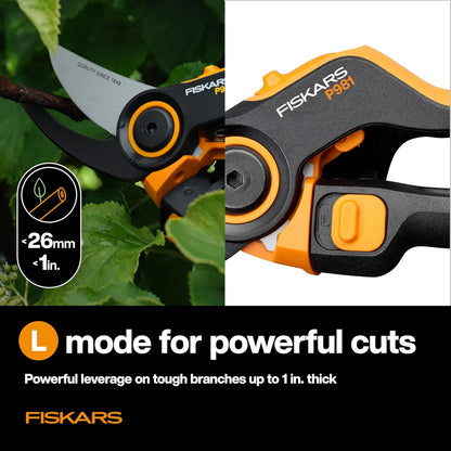 Bypass Pruning Shears, Branch Cutter with 5/8" Cut Capacity, Garden Shears with Sharp Steel Blade, Rust Resistant, Ergonomic Pruners with Comfort Handle and Safety Lock, Gardening Hand Tools
