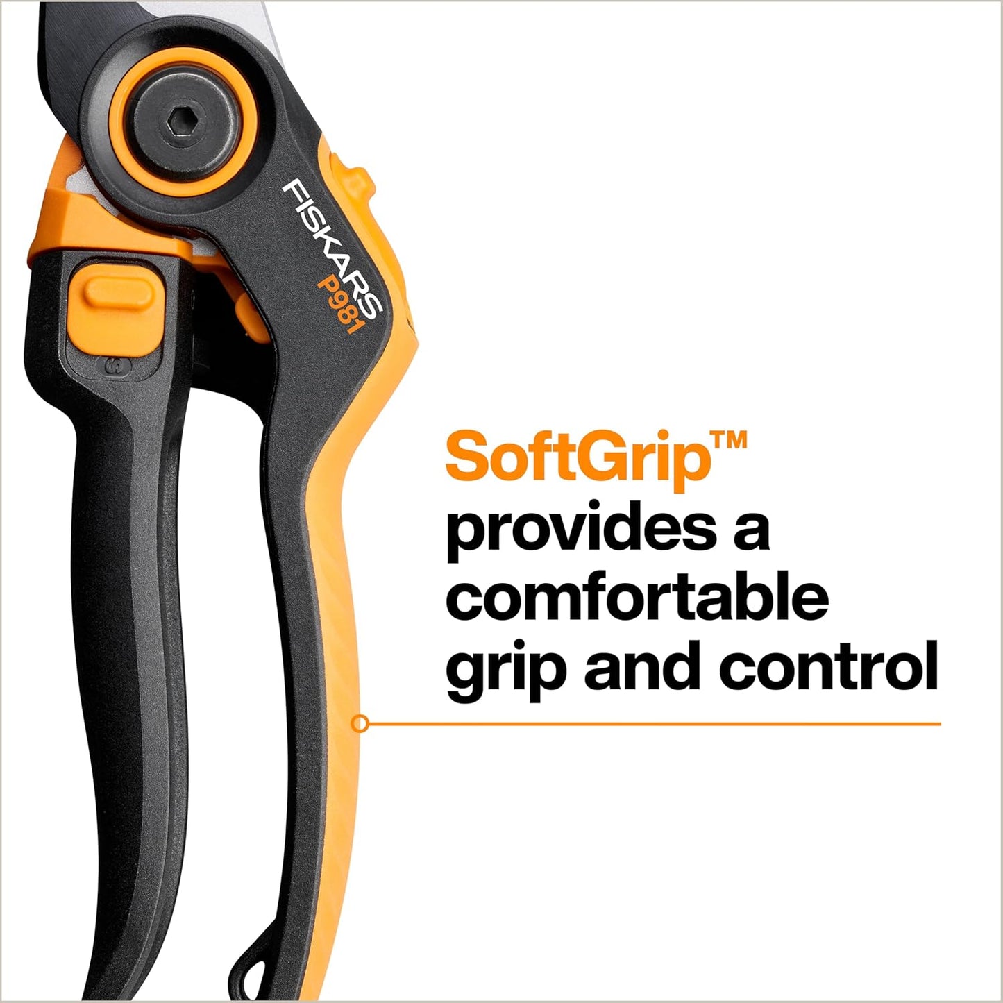 Bypass Pruning Shears, Branch Cutter with 5/8" Cut Capacity, Garden Shears with Sharp Steel Blade, Rust Resistant, Ergonomic Pruners with Comfort Handle and Safety Lock, Gardening Hand Tools