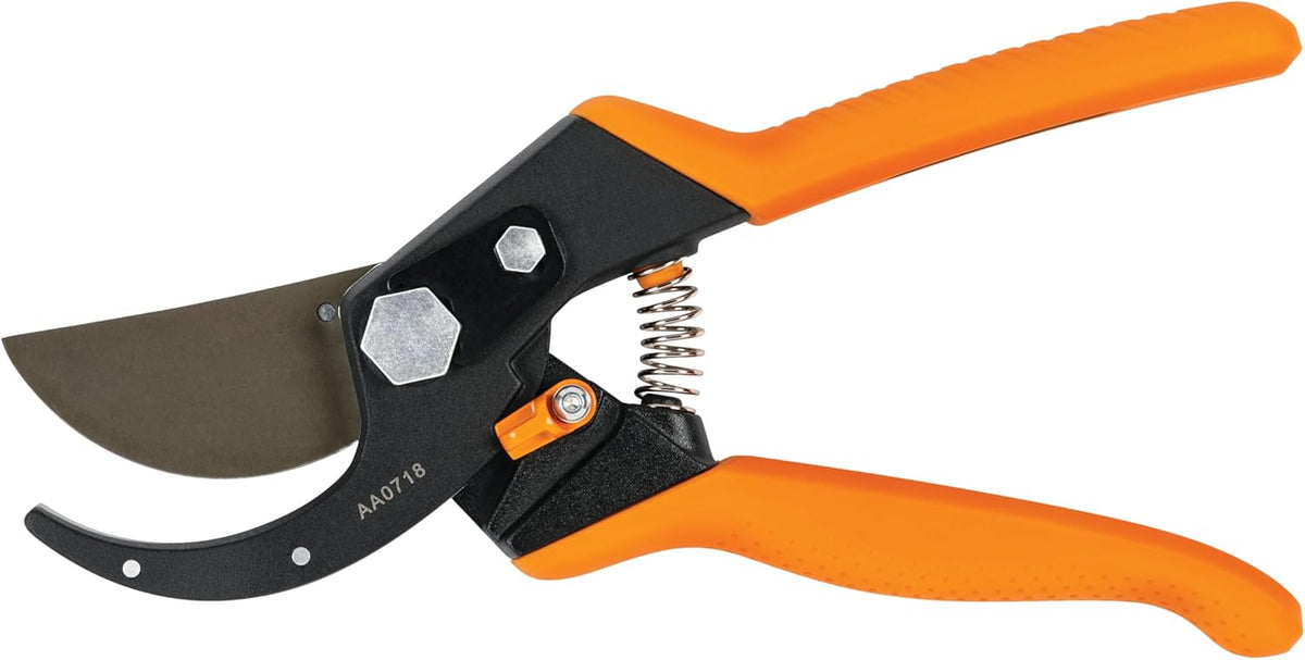 Bypass Pruning Shears, Branch Cutter with 5/8" Cut Capacity, Garden Shears with Sharp Steel Blade, Rust Resistant, Ergonomic Pruners with Comfort Handle and Safety Lock, Gardening Hand Tools