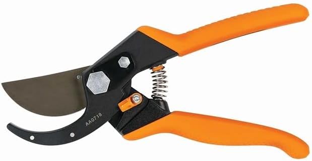 Bypass Pruning Shears, Branch Cutter with 5/8" Cut Capacity, Garden Shears with Sharp Steel Blade, Rust Resistant, Ergonomic Pruners with Comfort Handle and Safety Lock, Gardening Hand Tools