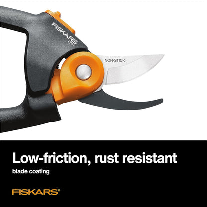 Bypass Pruning Shears, Branch Cutter with 5/8" Cut Capacity, Garden Shears with Sharp Steel Blade, Rust Resistant, Ergonomic Pruners with Comfort Handle and Safety Lock, Gardening Hand Tools