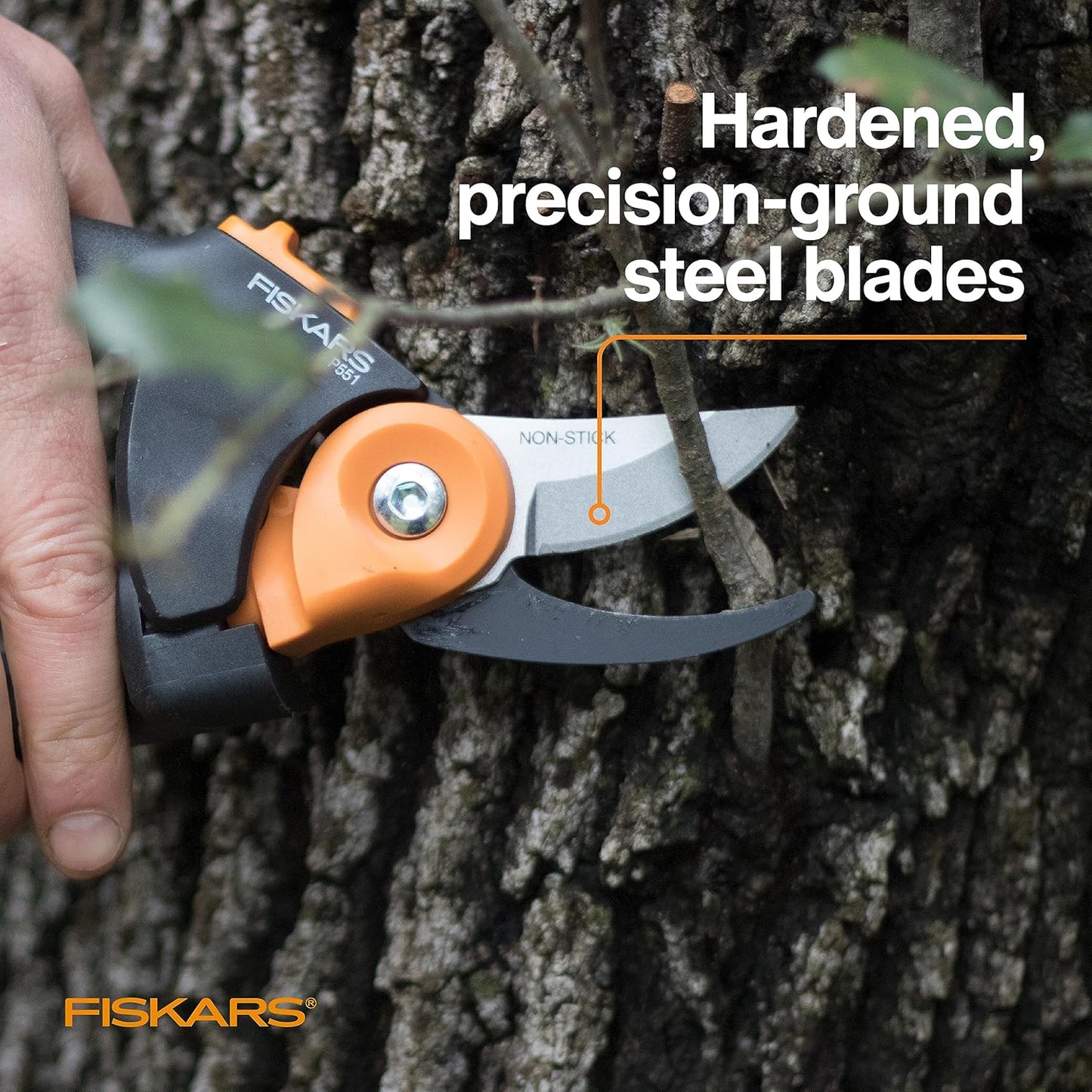 Bypass Pruning Shears, Branch Cutter with 5/8" Cut Capacity, Garden Shears with Sharp Steel Blade, Rust Resistant, Ergonomic Pruners with Comfort Handle and Safety Lock, Gardening Hand Tools