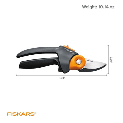 Bypass Pruning Shears, Branch Cutter with 5/8" Cut Capacity, Garden Shears with Sharp Steel Blade, Rust Resistant, Ergonomic Pruners with Comfort Handle and Safety Lock, Gardening Hand Tools