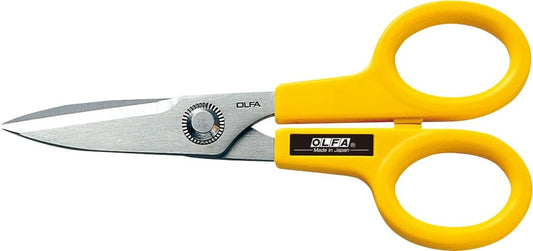 5" Serrated Stainless Steel Scissors (SCS-1) - Aviation-Grade Rivet | Heavy Duty 5" stainless steel serrated blade, aviation rivet, ABS handle - Cuts various materials - Industrial, Pro, Crafter