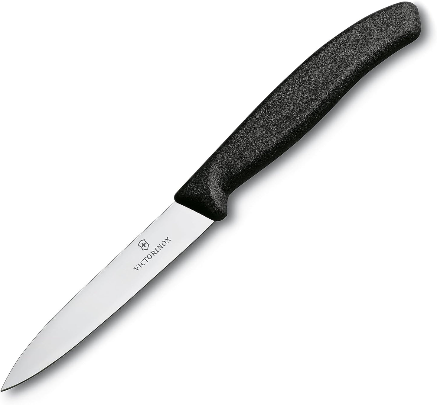 4-Inch Swiss Classic Paring Knife with Straight Blade, Spear Point, Red