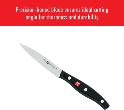 Twin Signature Paring Knife Ultra-Sharp Friodur Ice-Hardened Blade | Made in Company-Owned German Factory with Special Formula Steel. Dishwasher Safe, Comfortable Grip for Effortless Meal Prep.