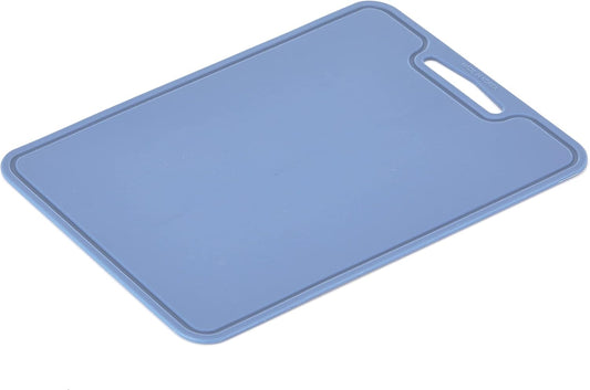 Silicone Cutting Board, 11.8 x 9 In, BPA-Free Flexible Chopping Mat(Blue)