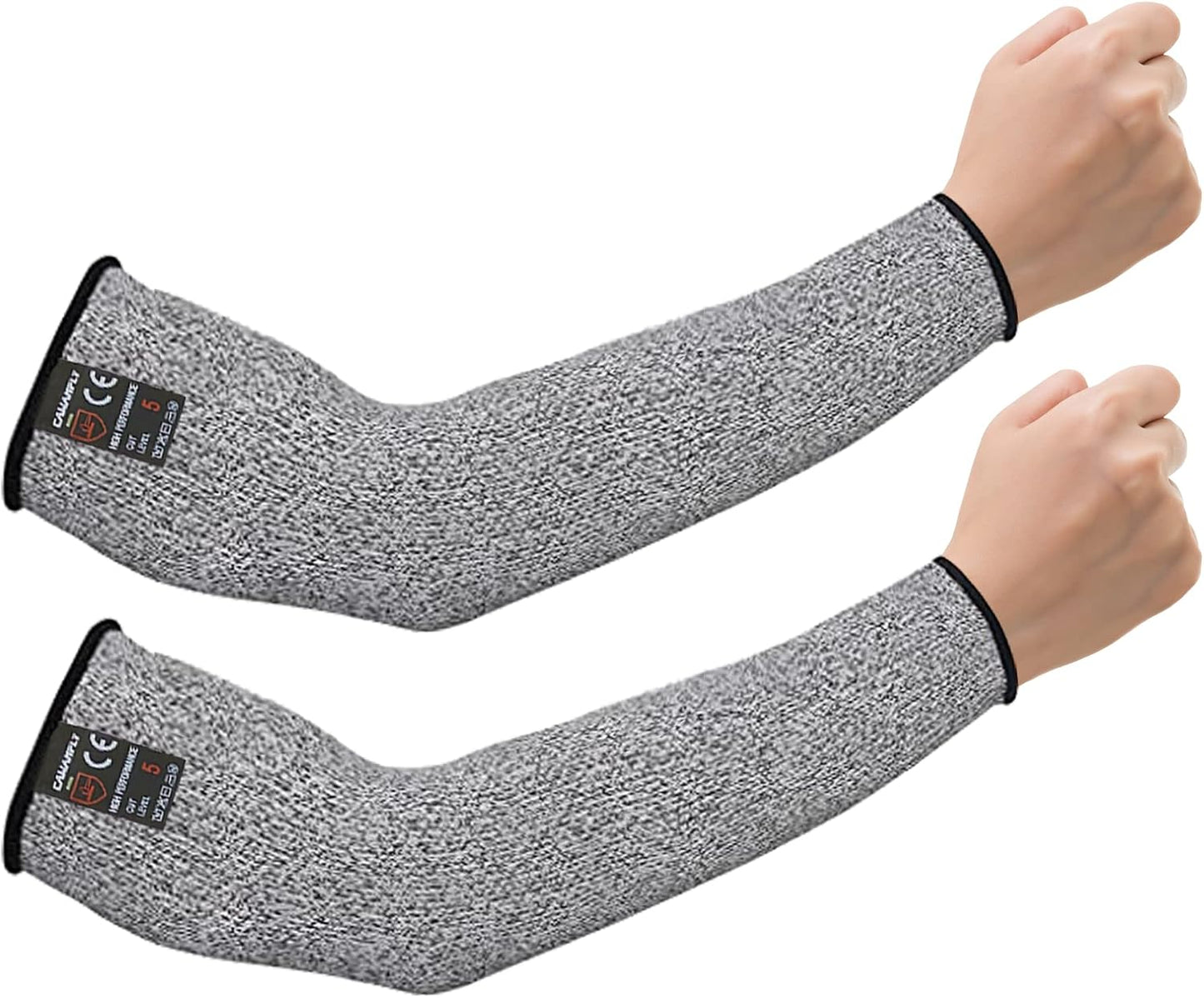 Protective Arm Sleeves, Cut Heat Resistant Arm Protectors Anti Abrasion Safety Armband for Garden Kitchen Work 1 Pair