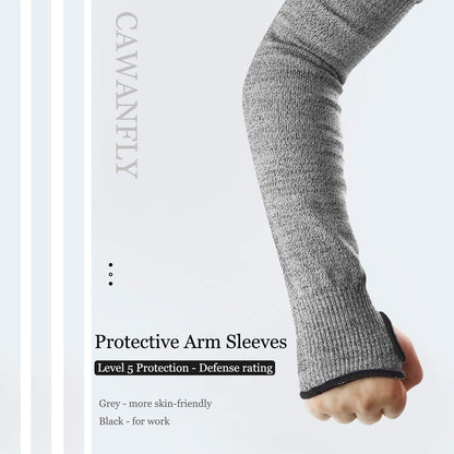 Protective Arm Sleeves, Cut Heat Resistant Arm Protectors Anti Abrasion Safety Armband for Garden Kitchen Work 1 Pair