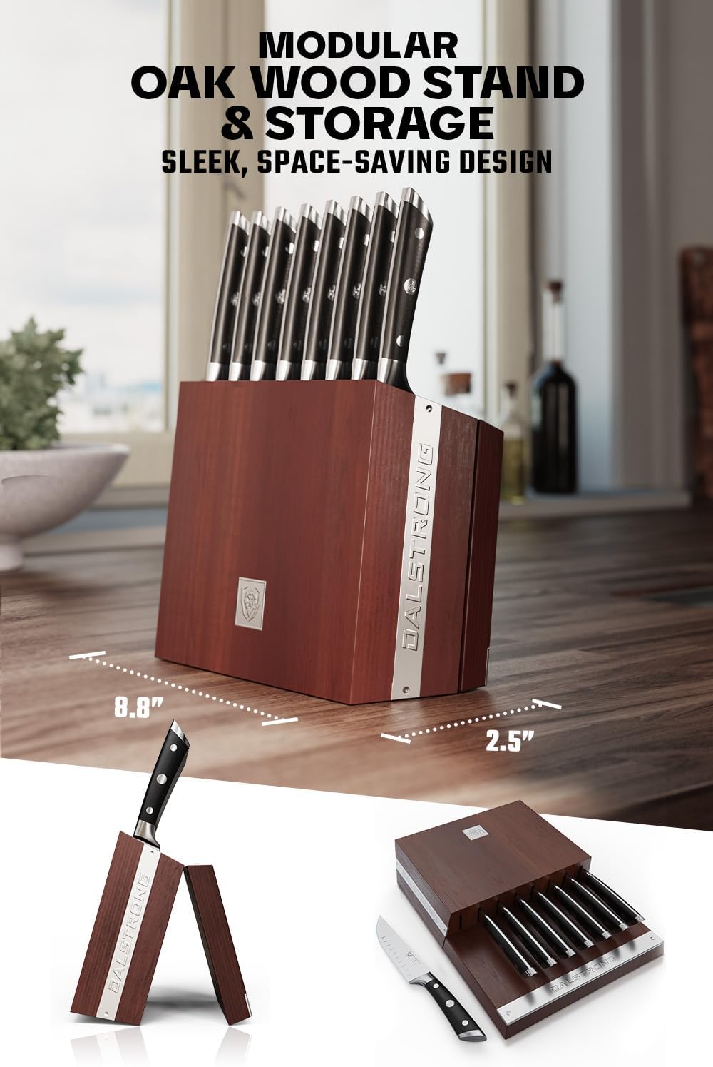 8-Pc Steak Knife Set, 5" - German HC Steel