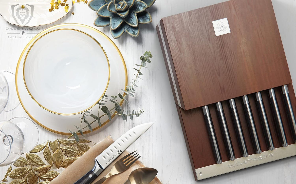 8-Pc Steak Knife Set, 5" - German HC Steel