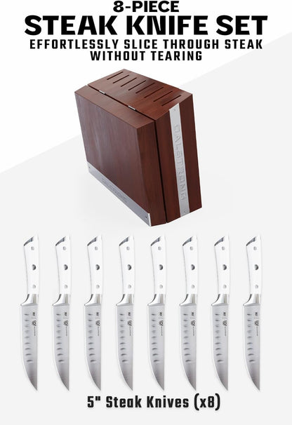 8-Pc Steak Knife Set, 5" - German HC Steel