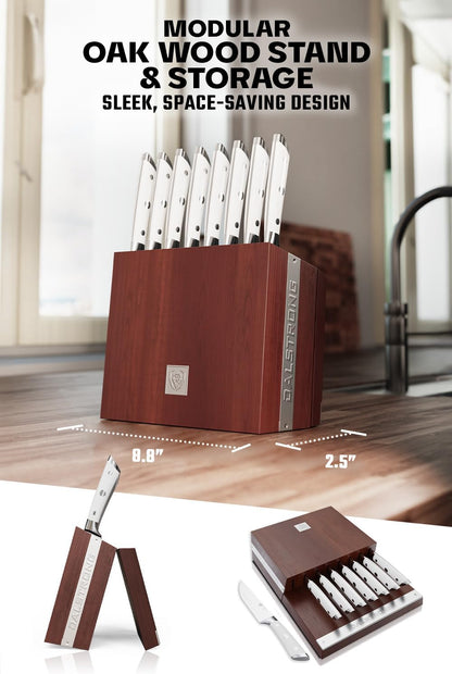8-Pc Steak Knife Set, 5" - German HC Steel