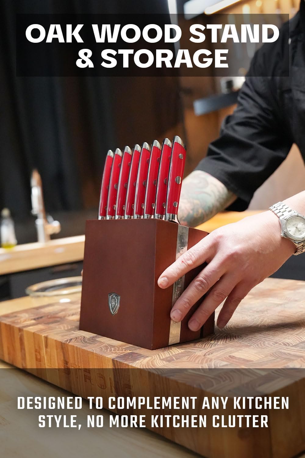8-Pc Steak Knife Set, 5" - German HC Steel