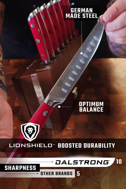 8-Pc Steak Knife Set, 5" - German HC Steel