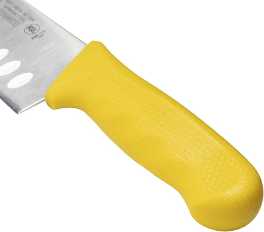 7" High Carbon Steel Japanese Santoku Chef Knife, Yellow